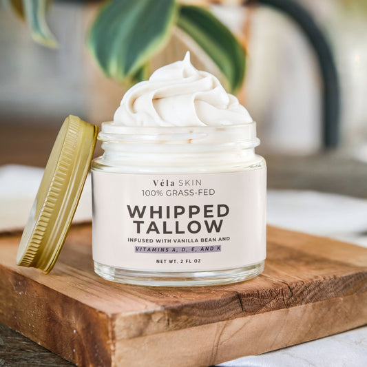 Véla Skin: Whipped Grass-Fed Tallow Balm with Vanilla Bean